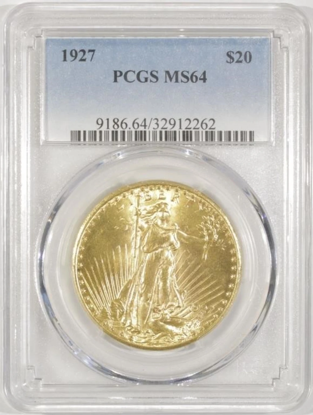 Certified 1927 $20 St.Gaudens