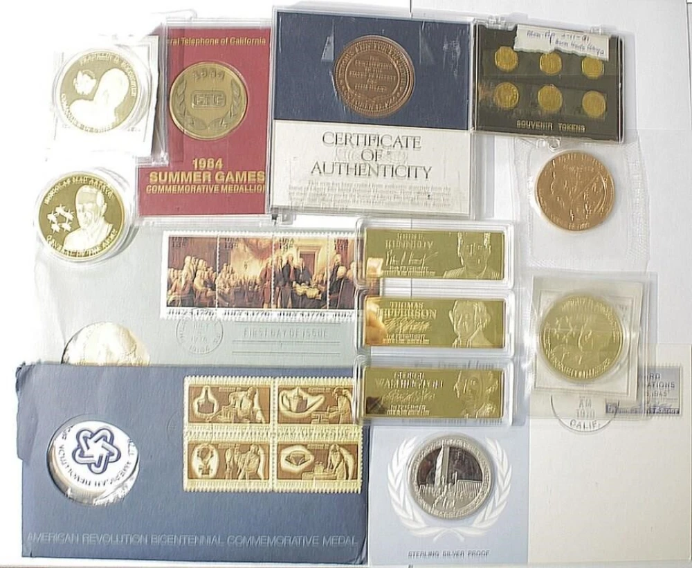 Lot of 13 Various Tokens and Medal Sets