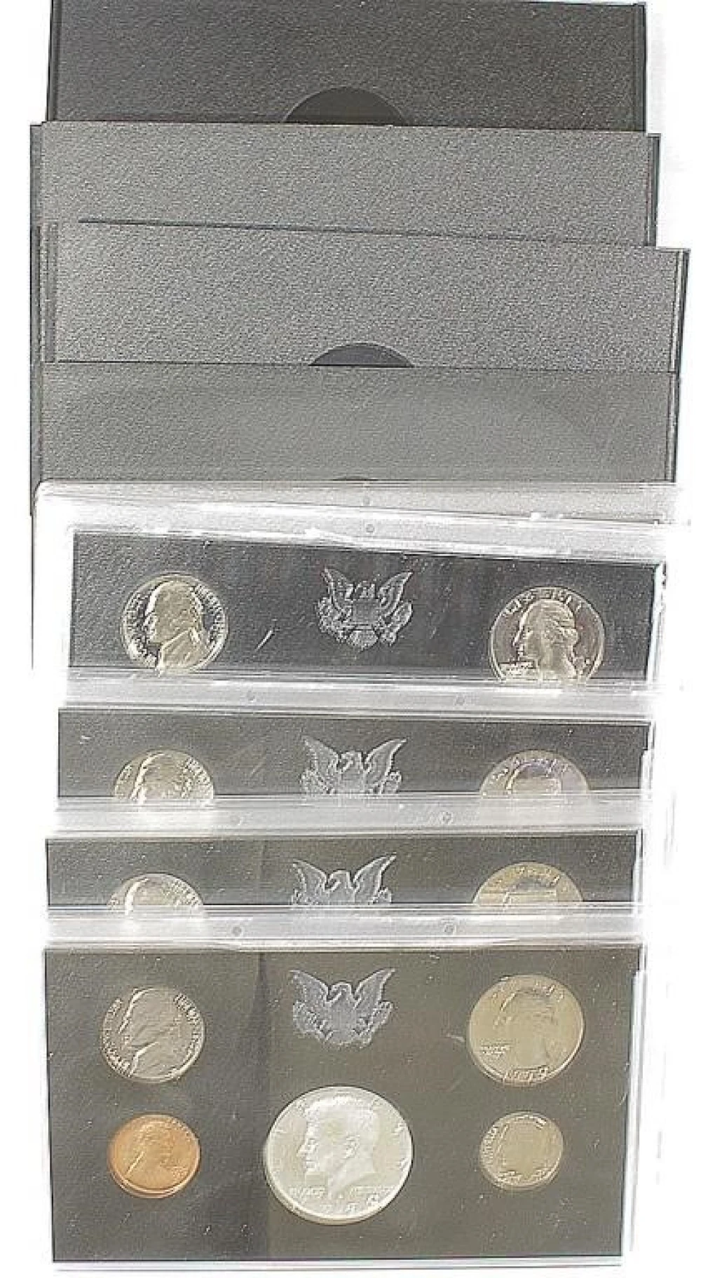 Lot of 9 60's and 70's Proof Sets