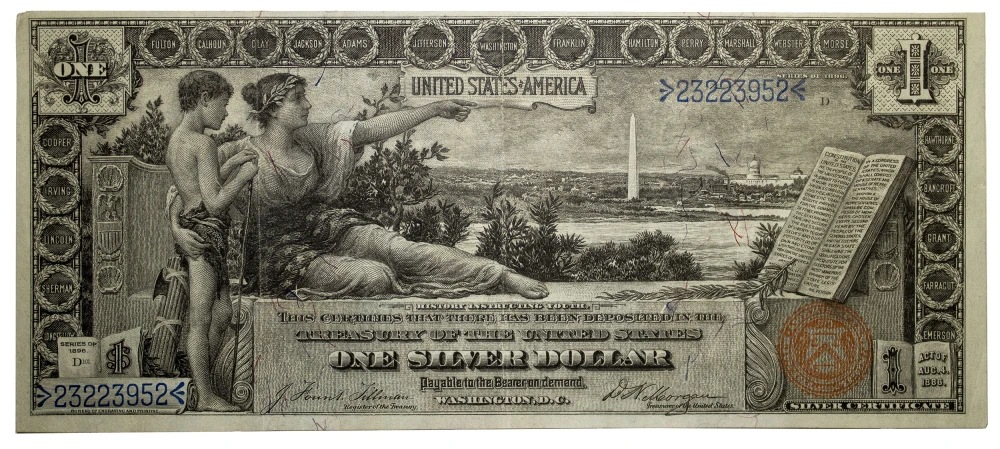 EF Series 1896 $1 Educational Series Note