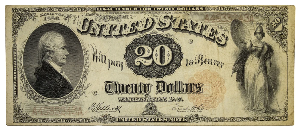 VF Series 1880 United States Note $20