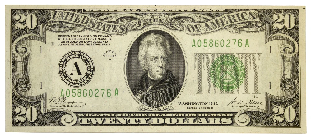 AU Series 1928-B $20