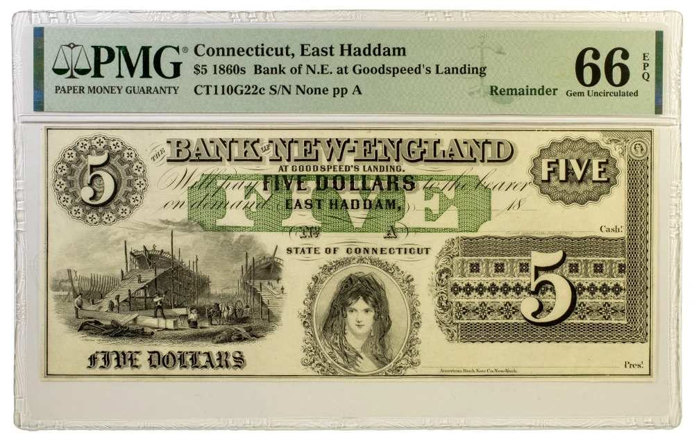 Connecticut. PMG Gem-66 EPQ $5