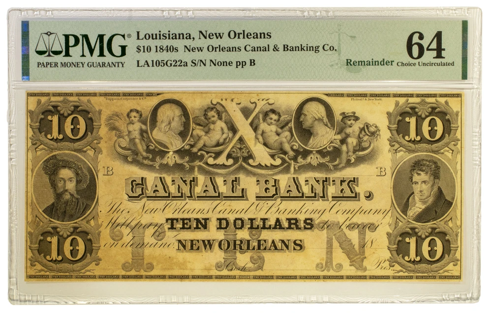 Louisiana. PMG Gem-64 $10
