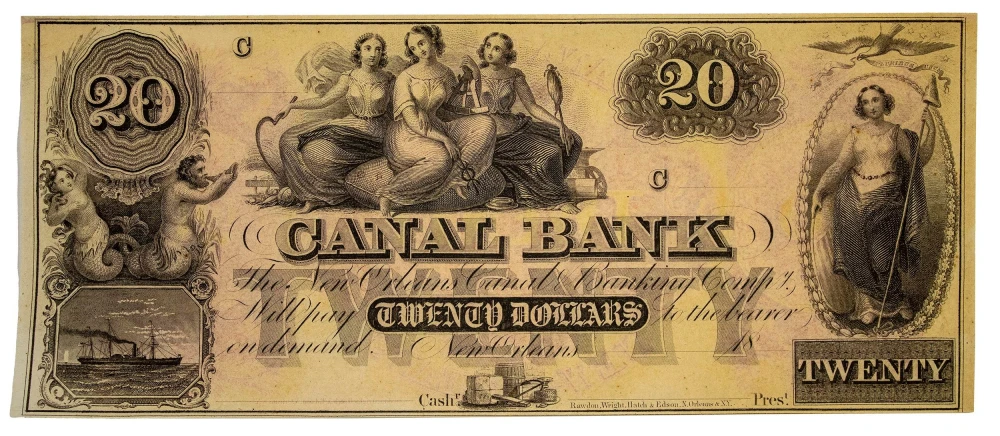 Louisiana. New Orleans. Crisp $20 Remainder