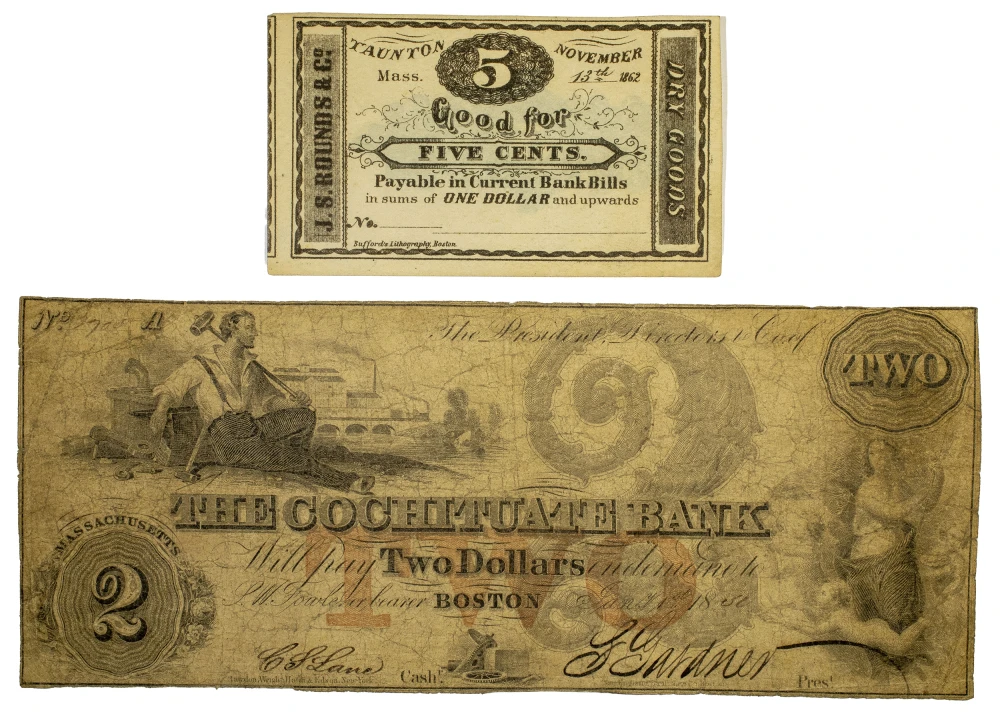 Massachusetts. Currency and Fractional Pair