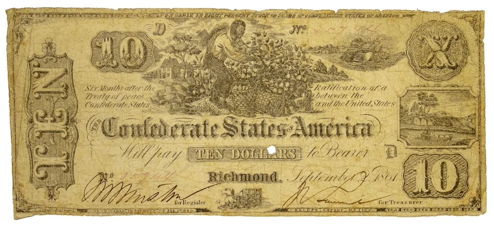 Confederate States. VG 1861 $10