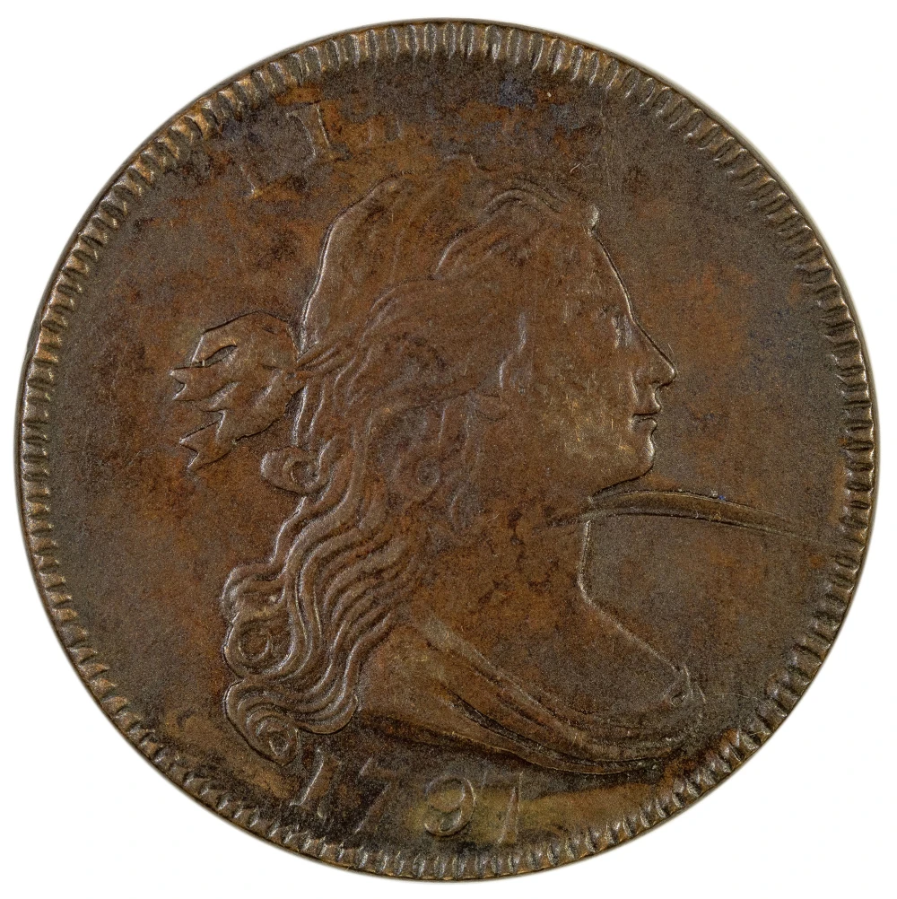 EF-45 Details 1797 Large Cent