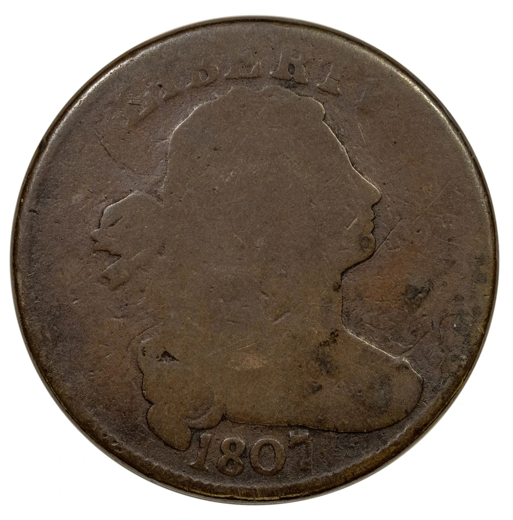 Good to VG 1807 Large Fraction Cent