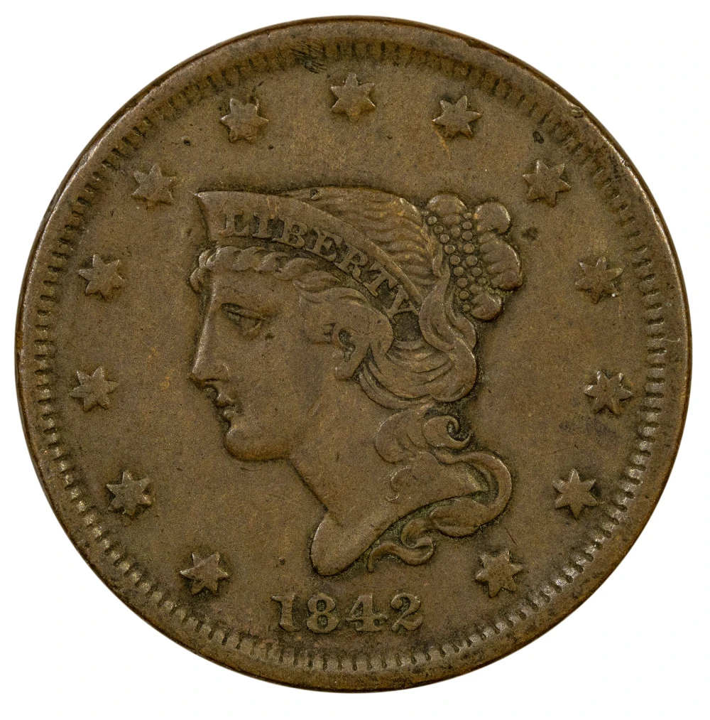 VF-20 1842 Small Date Cent