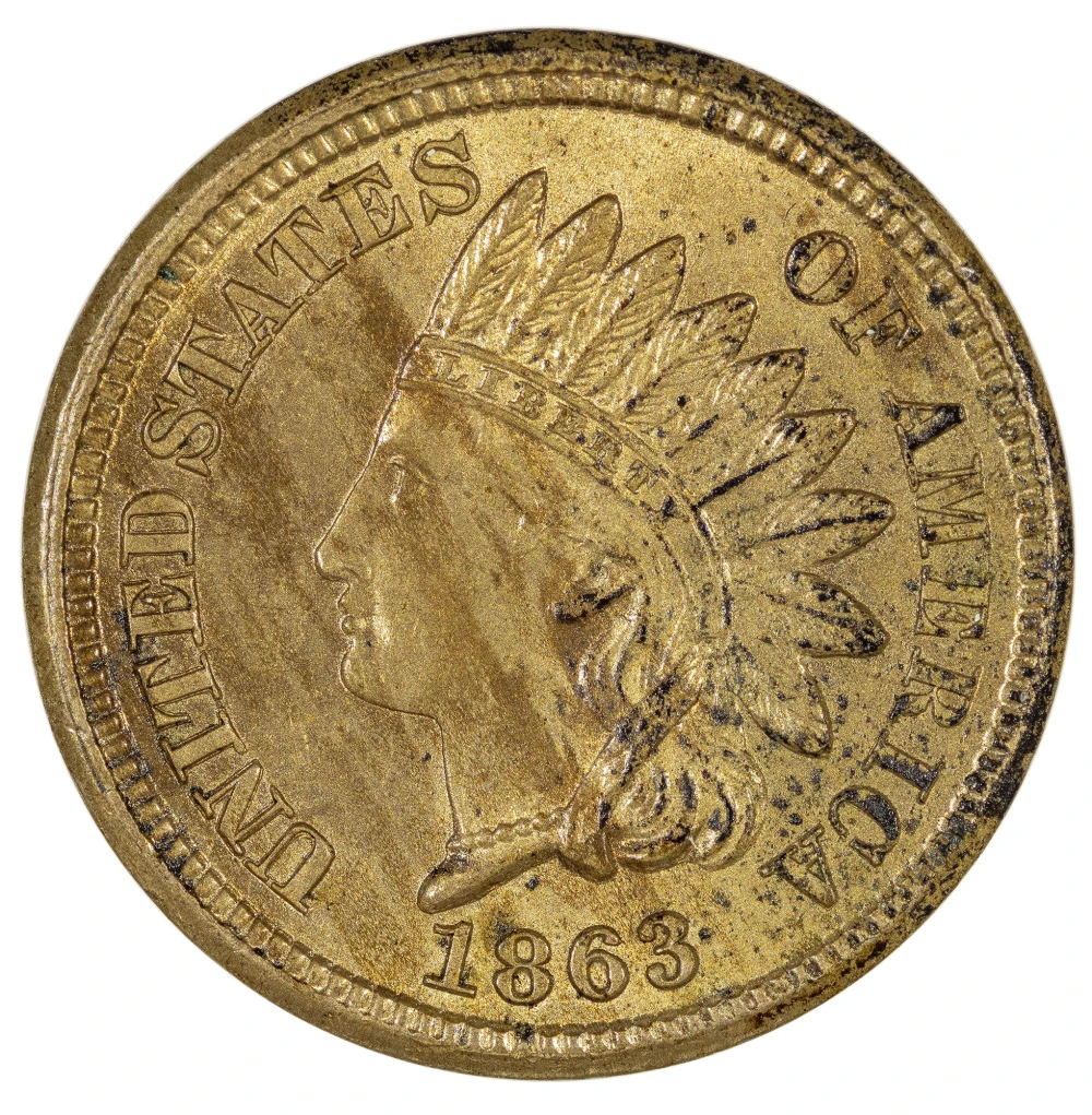 MS-62 1863 Cent