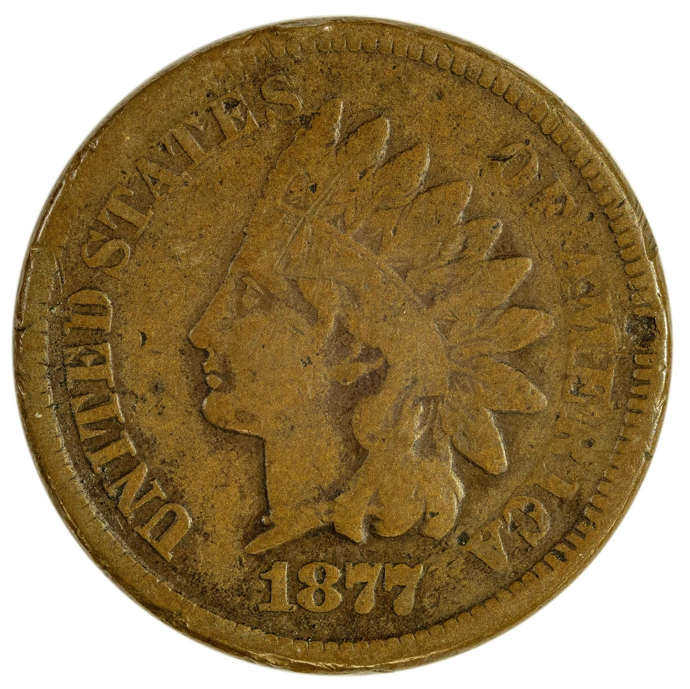 Fine-12 Details 1877 Cent