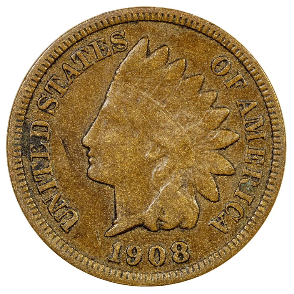 VF-20 Details 1908-S Cent