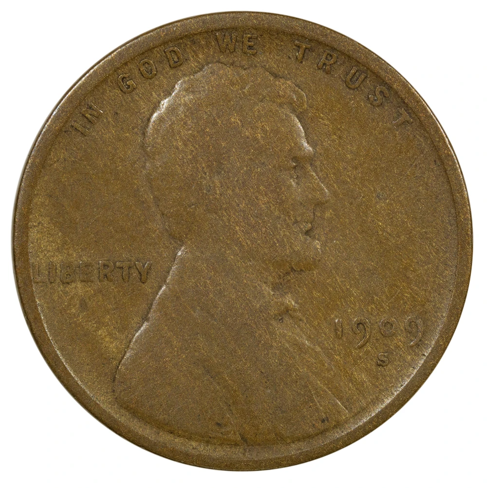 Fine-12 1909-S Lincoln Cent