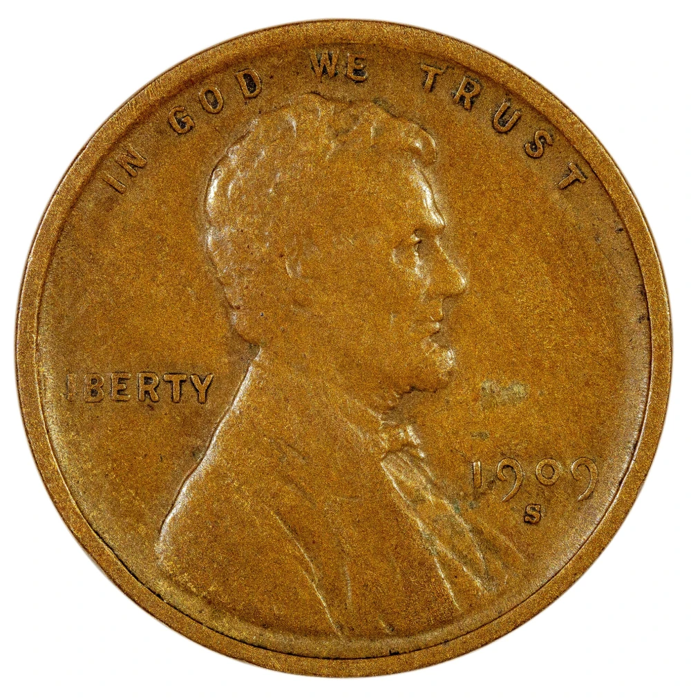 VF-30 1909-S Lincoln Cent
