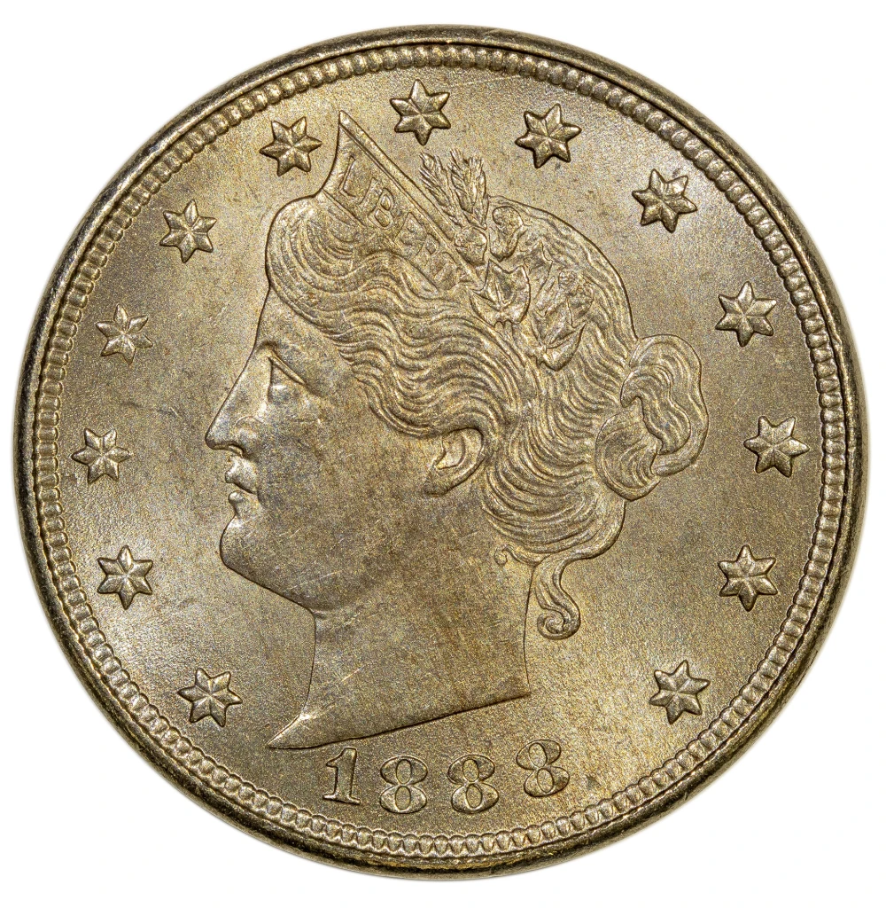 MS-60 1883 With Cents Nickel