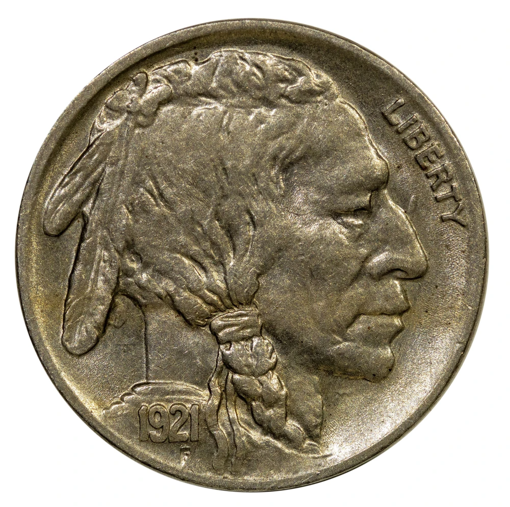 BU-60+ 1921 Buffalo Nickel