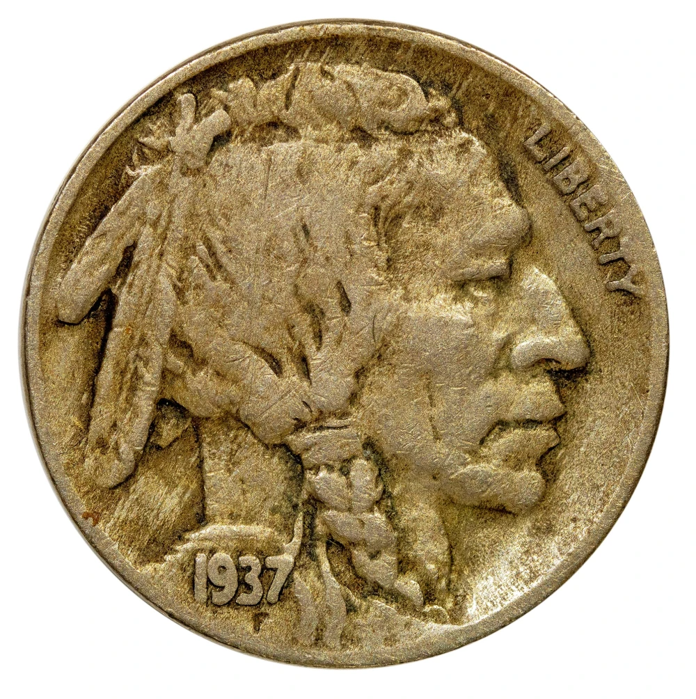 VF-20 1937-D Three-Legged Buffalo Nickel