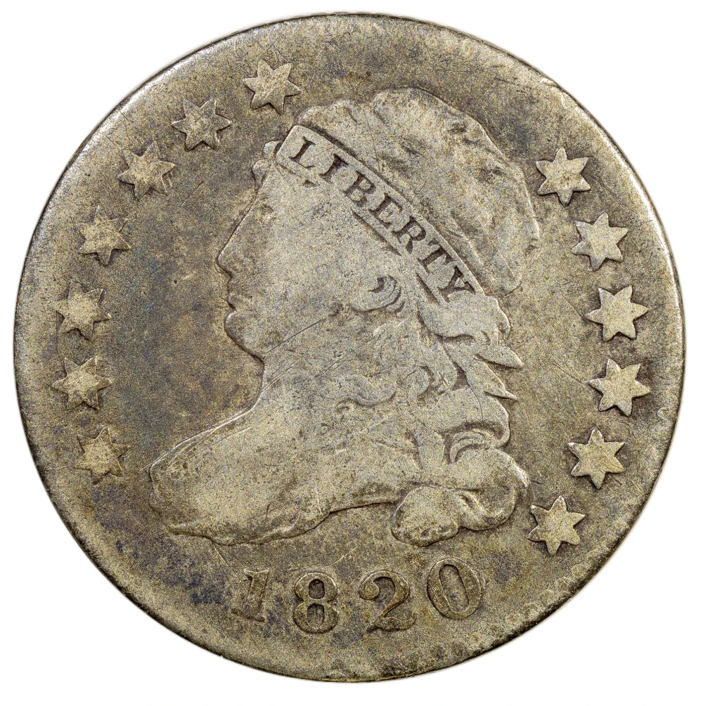 Fine-12 Details 1820 Dime