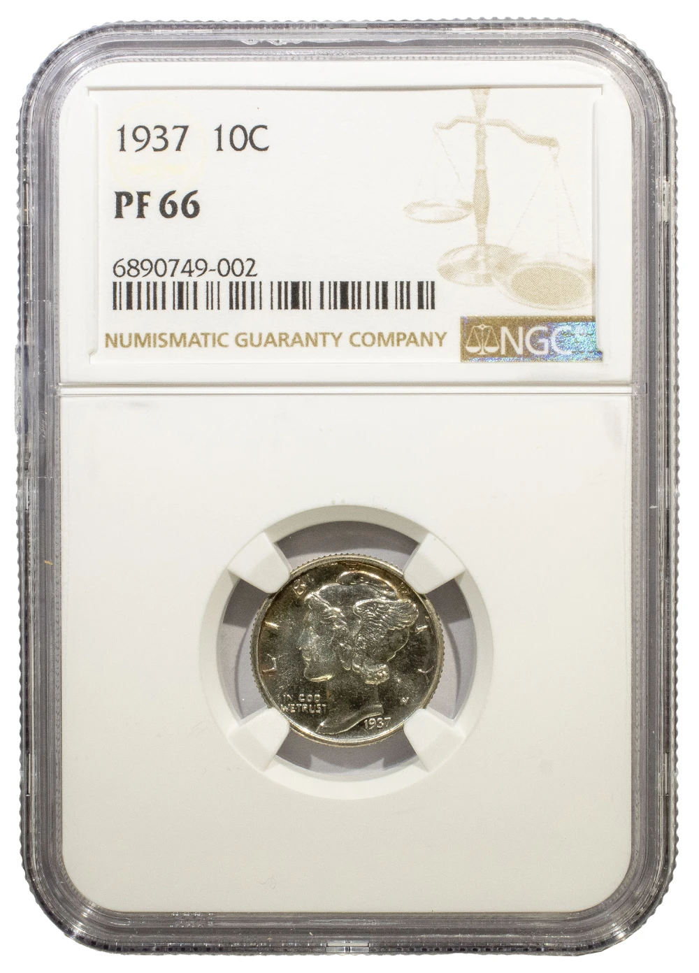 NGC Proof-66 1937 Dime