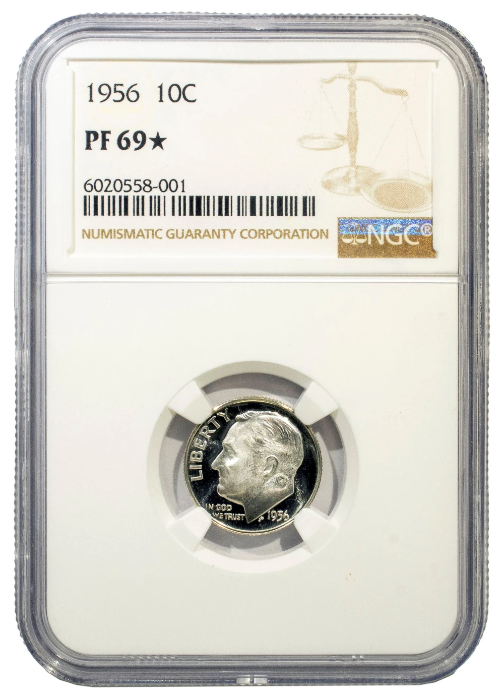 NGC Proof-69* 1956 Dime