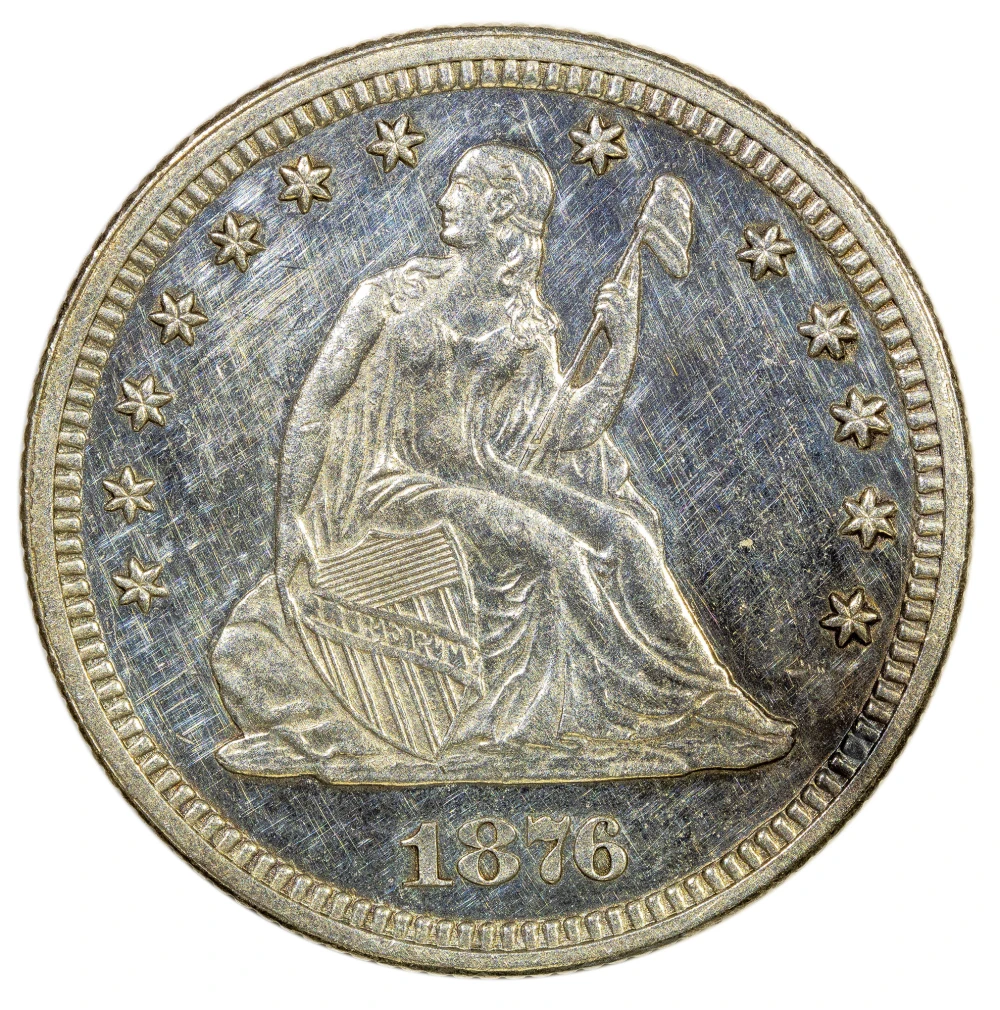 Proof-60 1876 Quarter