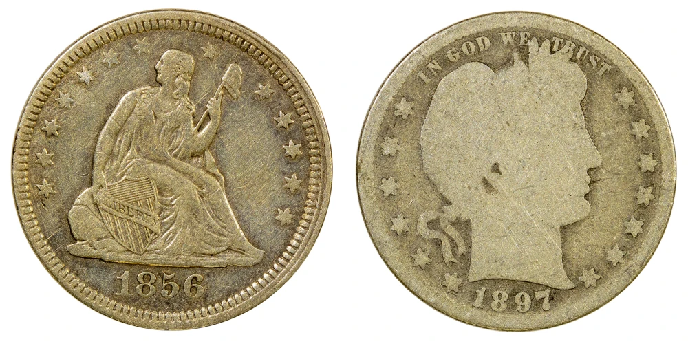 Pair of Quarter Dollar Types