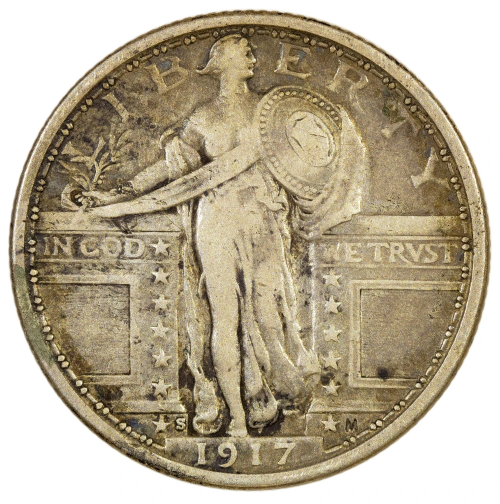 VF-20 1917-S Type I Quarter