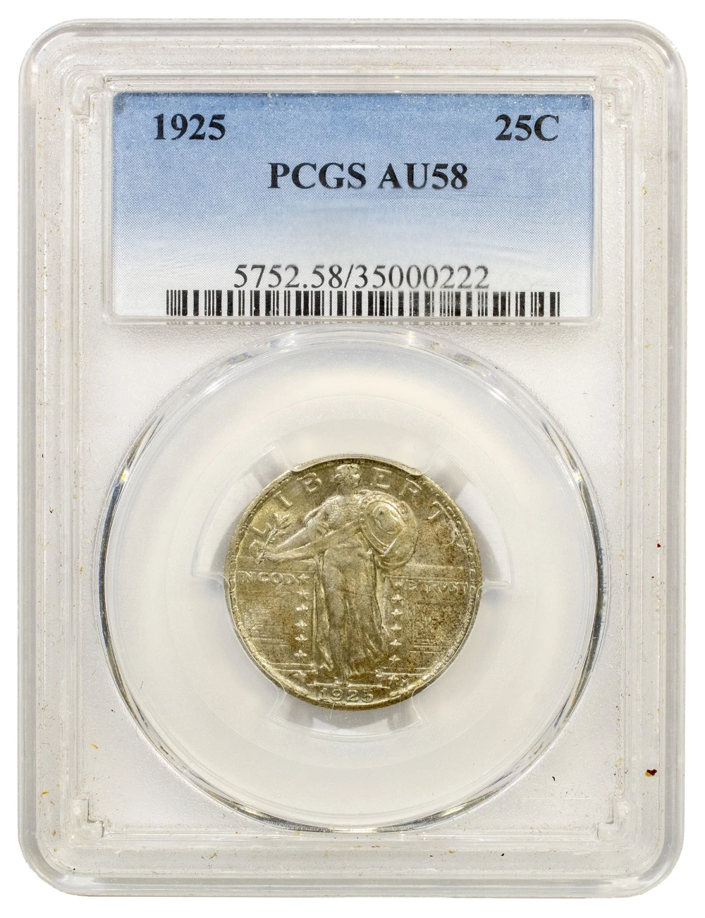 PCGS AU-58 1925 Quarter
