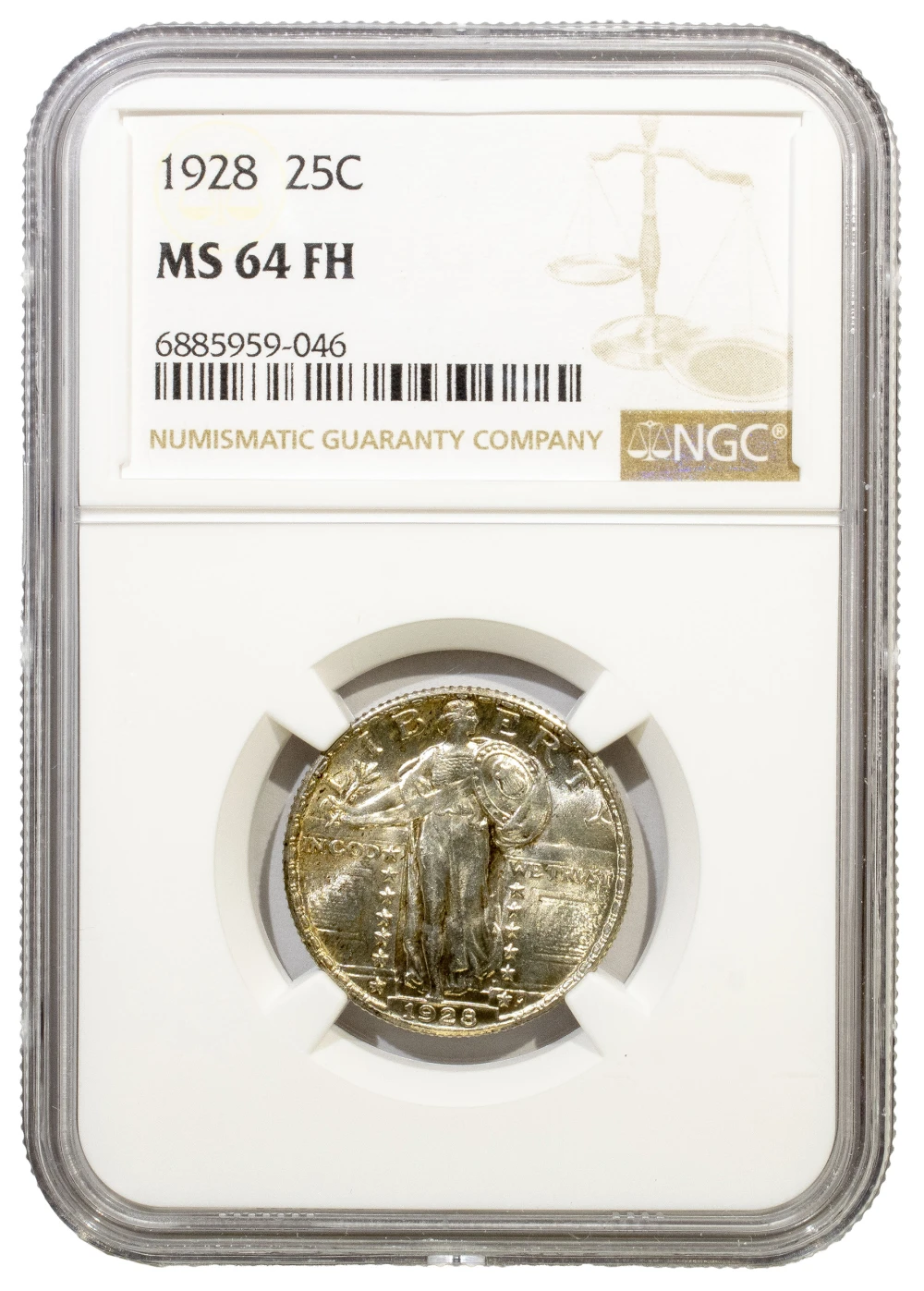 NGC MS-64 FH 1928 Quarter