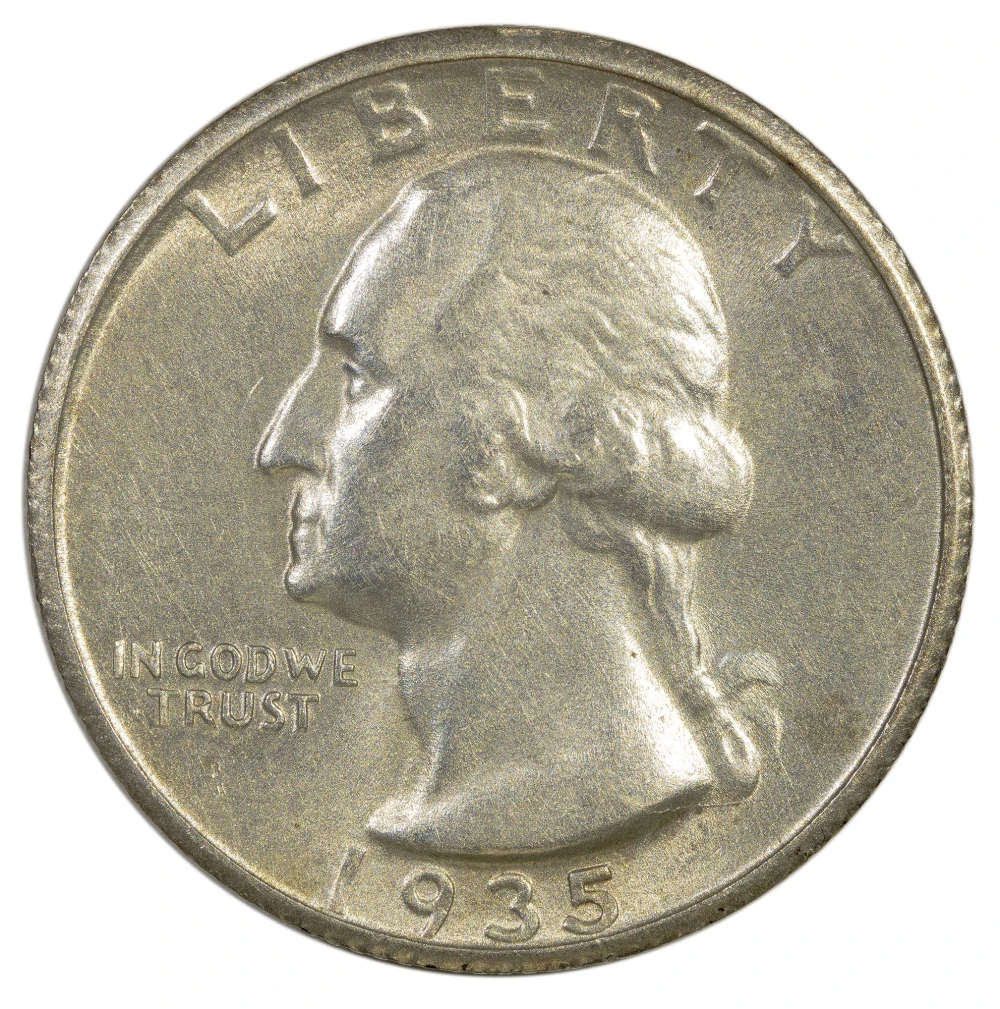Choice AU-58 Details 1935-D Quarter