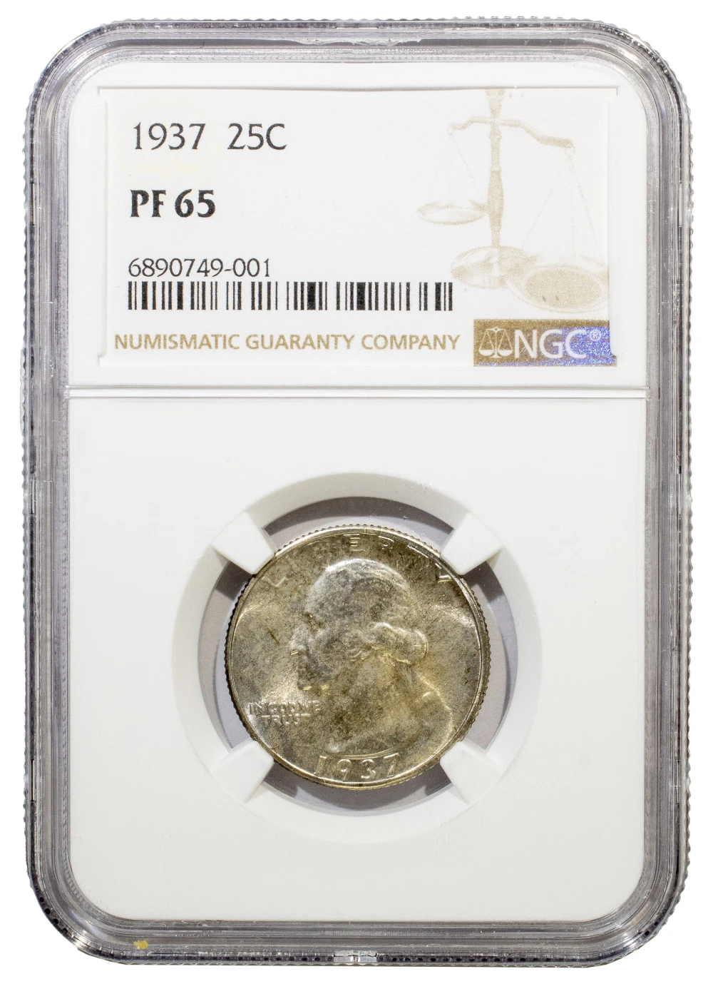 NGC Proof-65 1937 Quarter