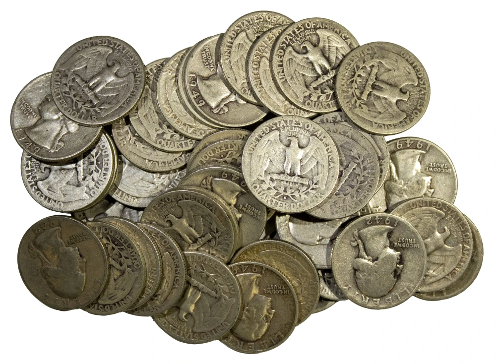 A 3rd Roll of Circulated Washington Quarters