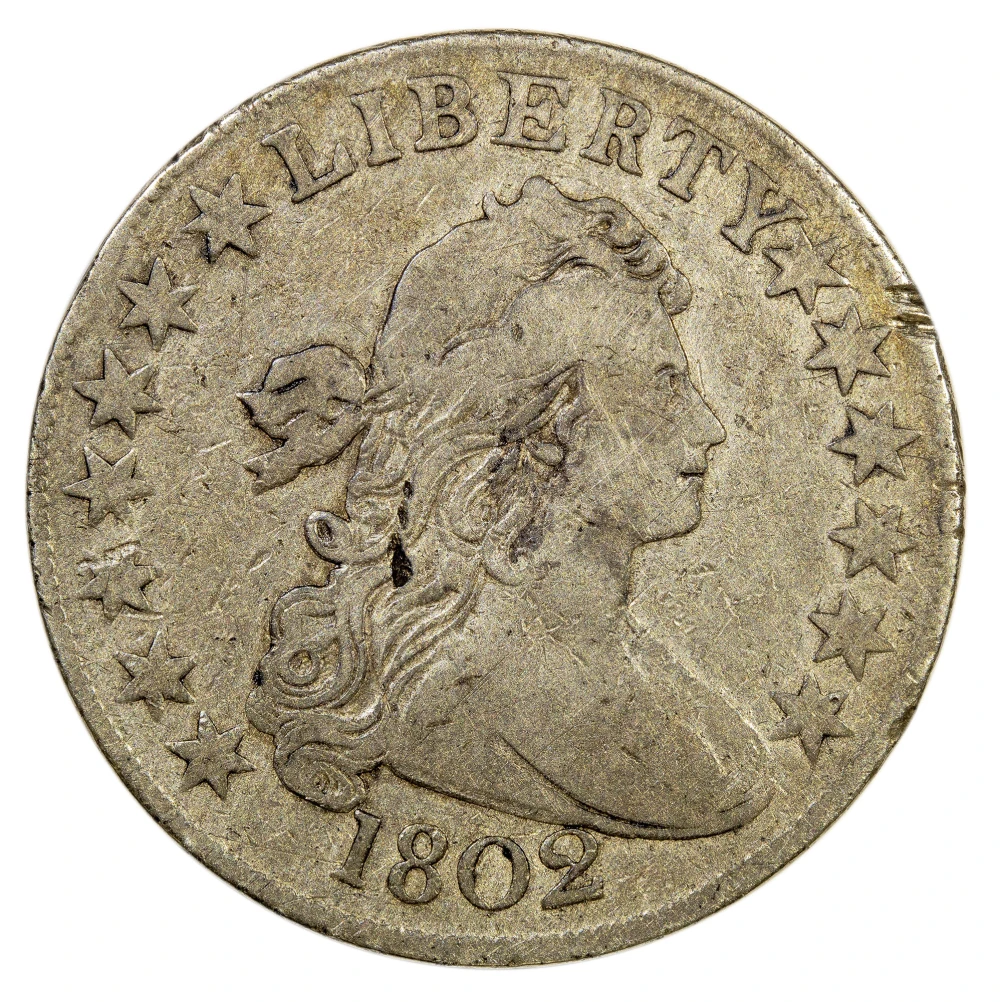 Fine-12 Details 1802 Half Dollar Rarity