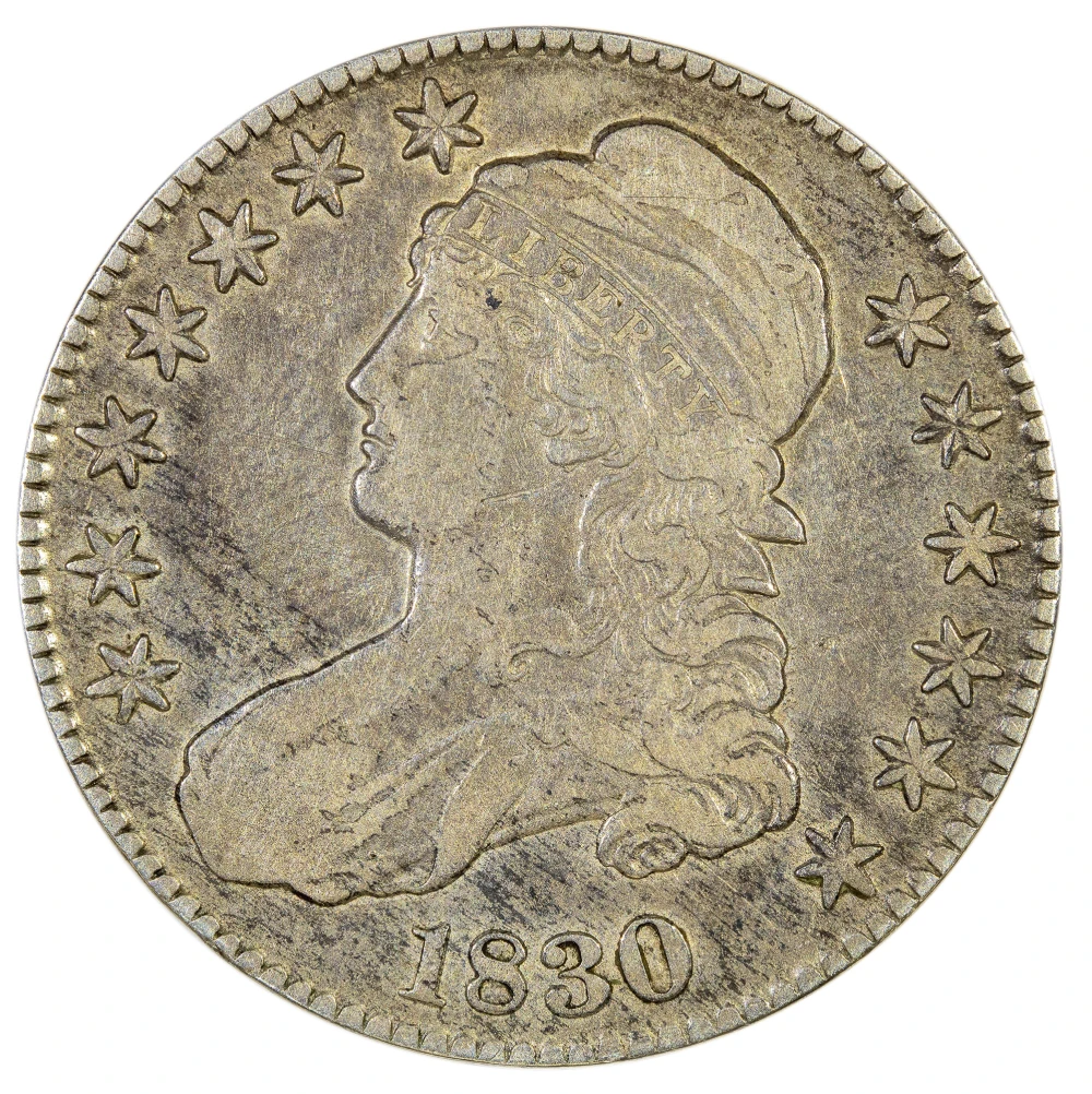 Fine-12 1830 Half Dollar