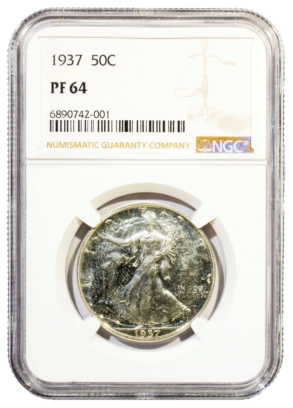 NGC Proof-64 1937 Half Dollar