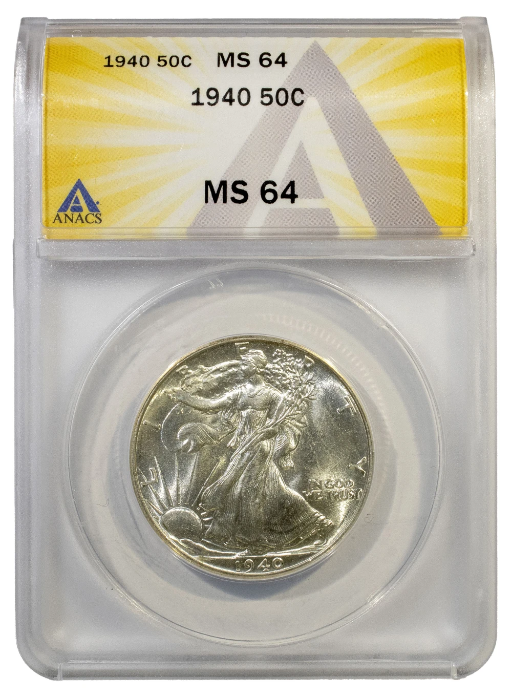 ANACS MS-64 1940 Half Dollar