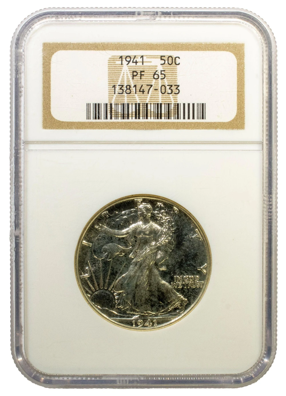NGC Proof-65 1941 Half Dollar