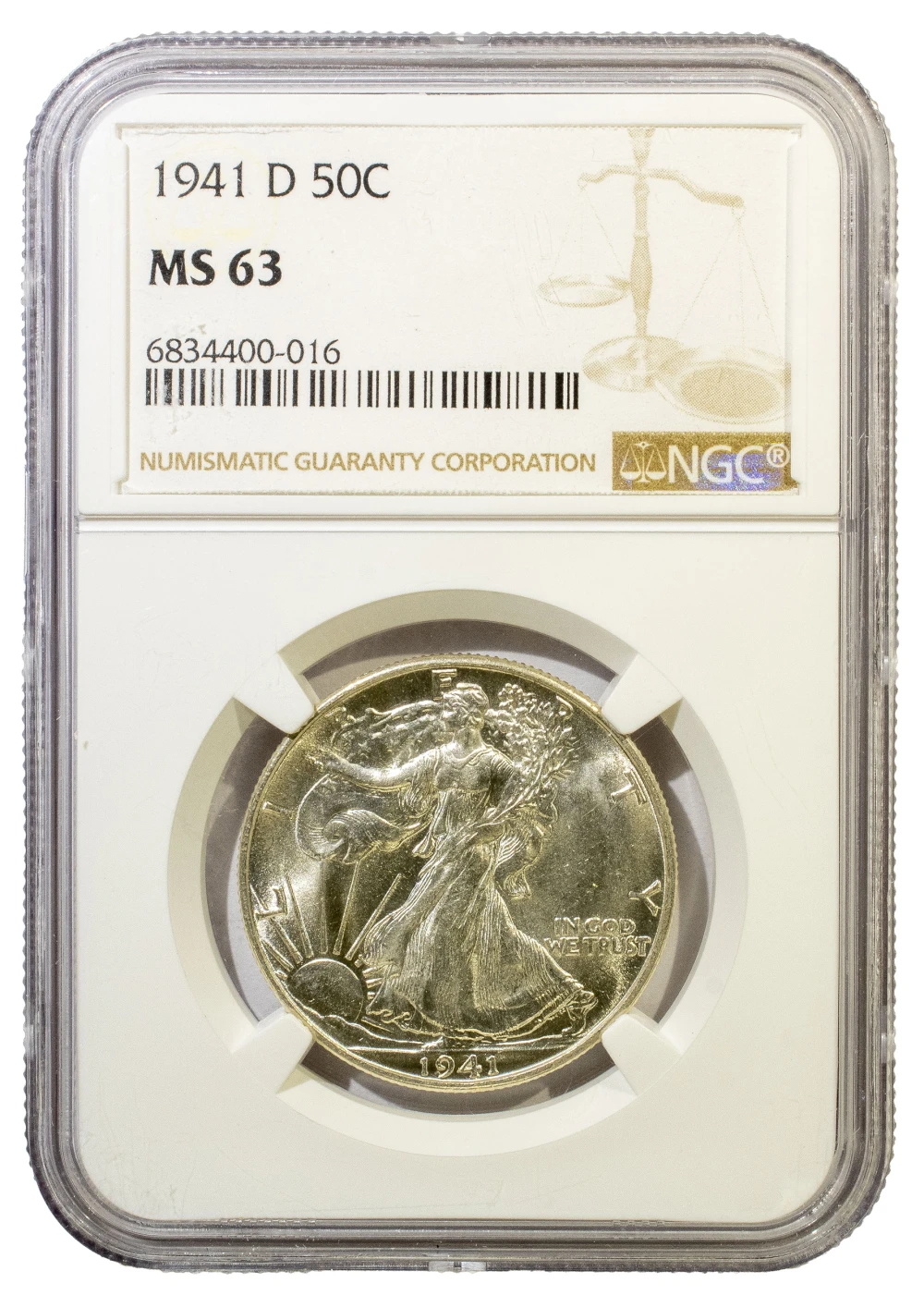 NGC MS-63 1941-D Half Dollar