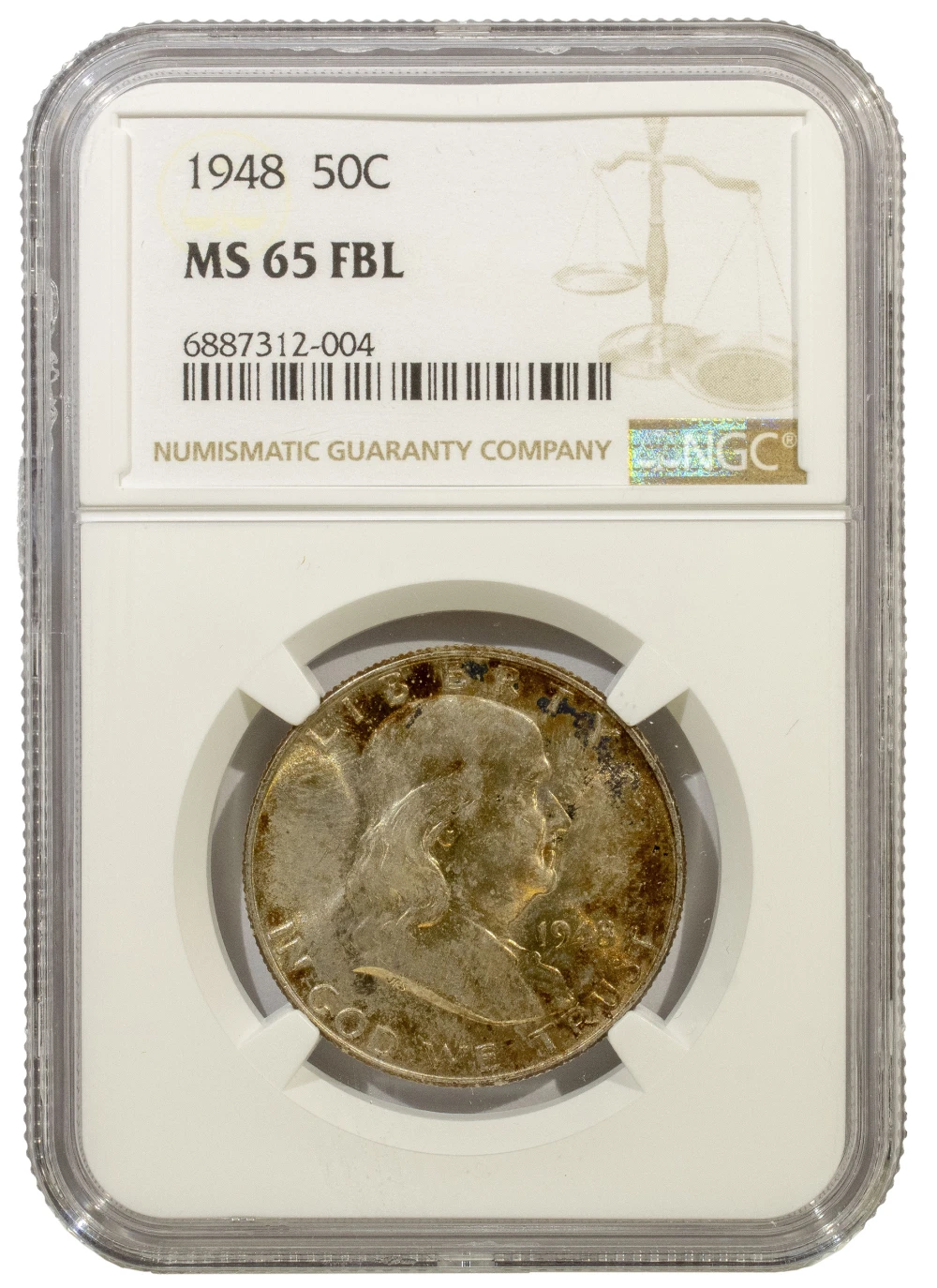 NGC MS-65 FBL 1948 Half Dollar