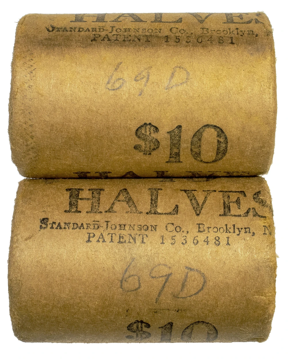 Pair Of 1969-D Kennedy Half Rolls