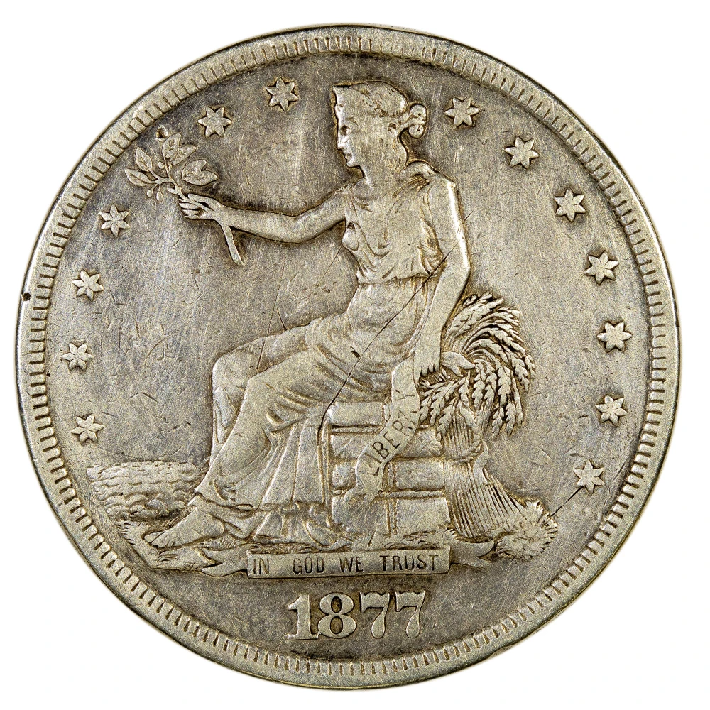 VF-20 Details 1877-S Trade Dollar