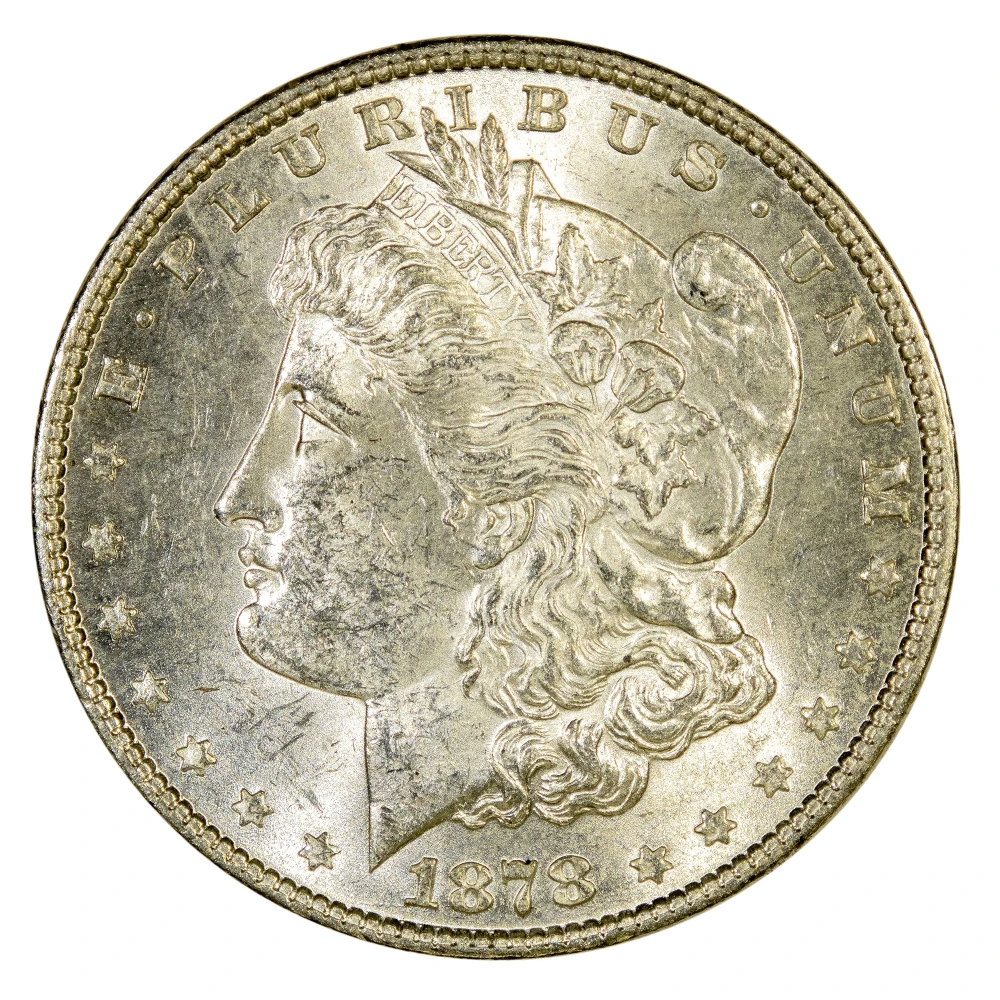 MS-60 1878 7 TF Morgan Dollar