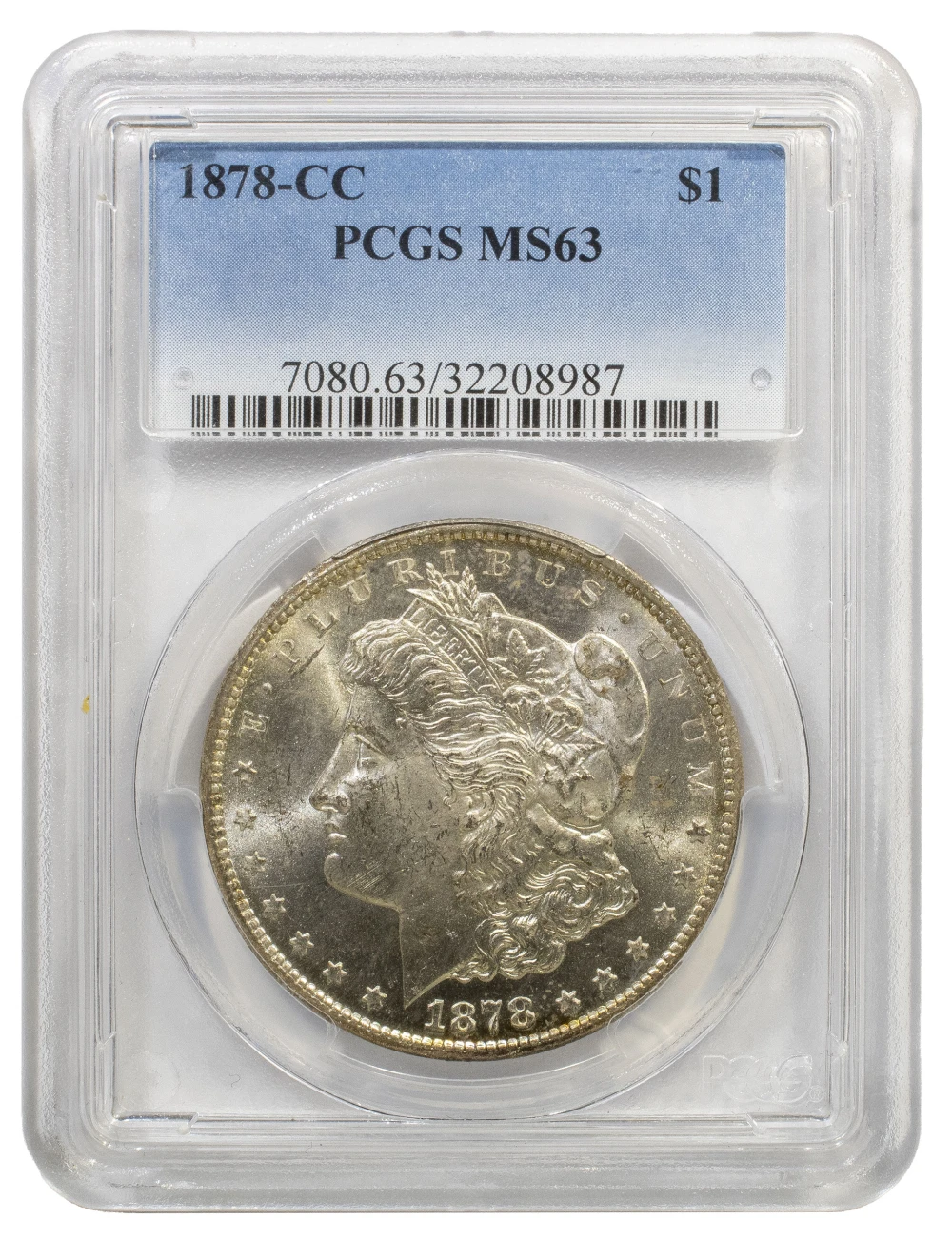 PCGS MS-63 1878-CC Morgan $1