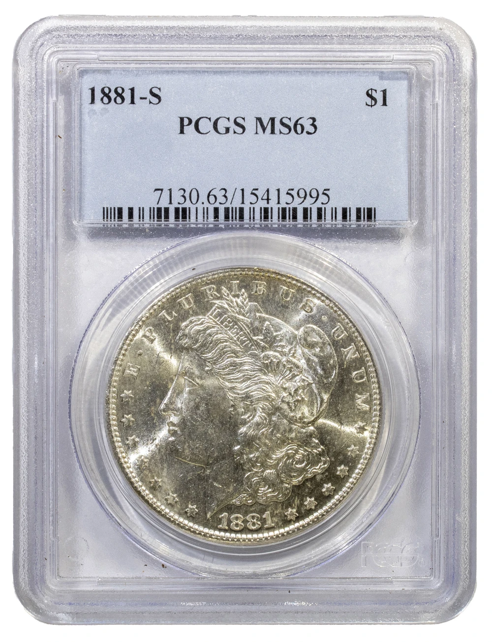 PCGS MS-63 1881-S Morgan $1