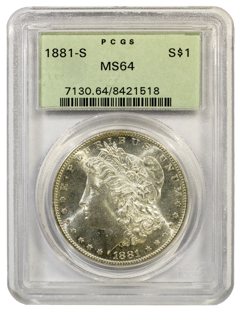 PCGS MS-64 1881-S Morgan Dollar