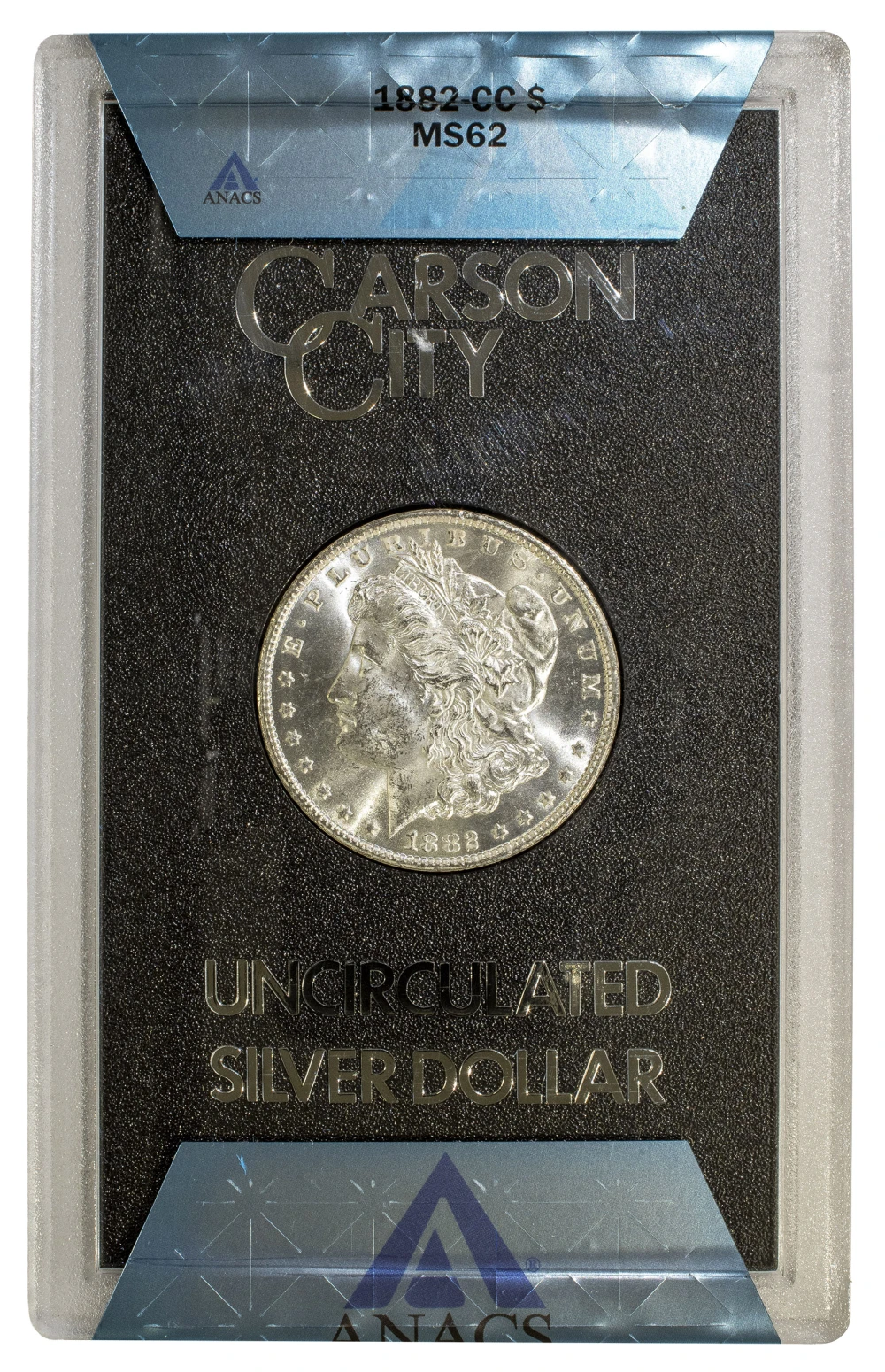 ANACS MS-62 1882-CC Morgan Dollar
