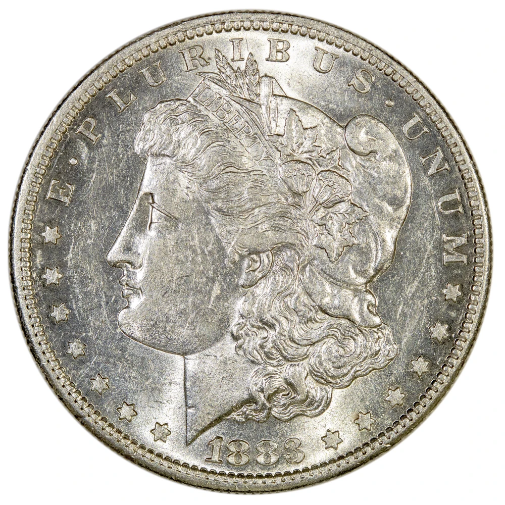 AU-58 1883-S Morgan $1