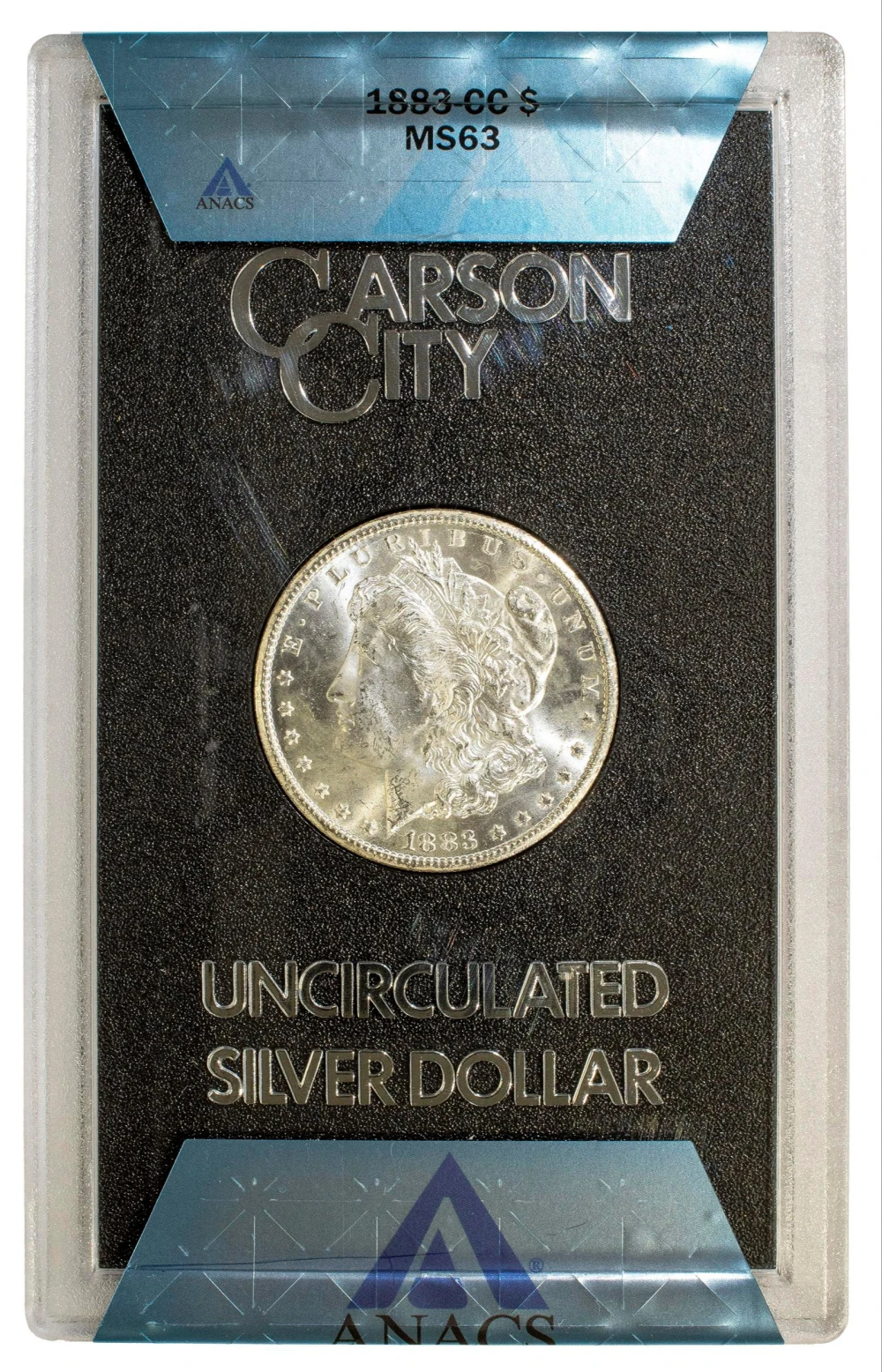 ANACS MS-63 1883-CC Morgan $1