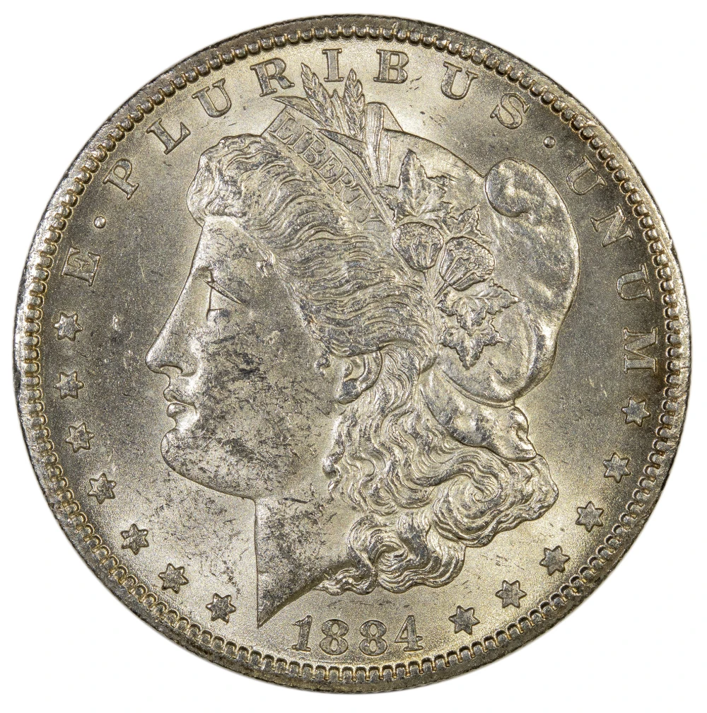MS-60 or Finer 1884-CC Morgan Dollar